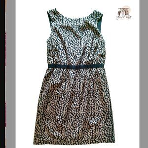 Ann Taylor Loft Black/Taupe Dress (Medium)